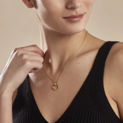 Collier Plaqué Or Essia Oxydes De Zirconium