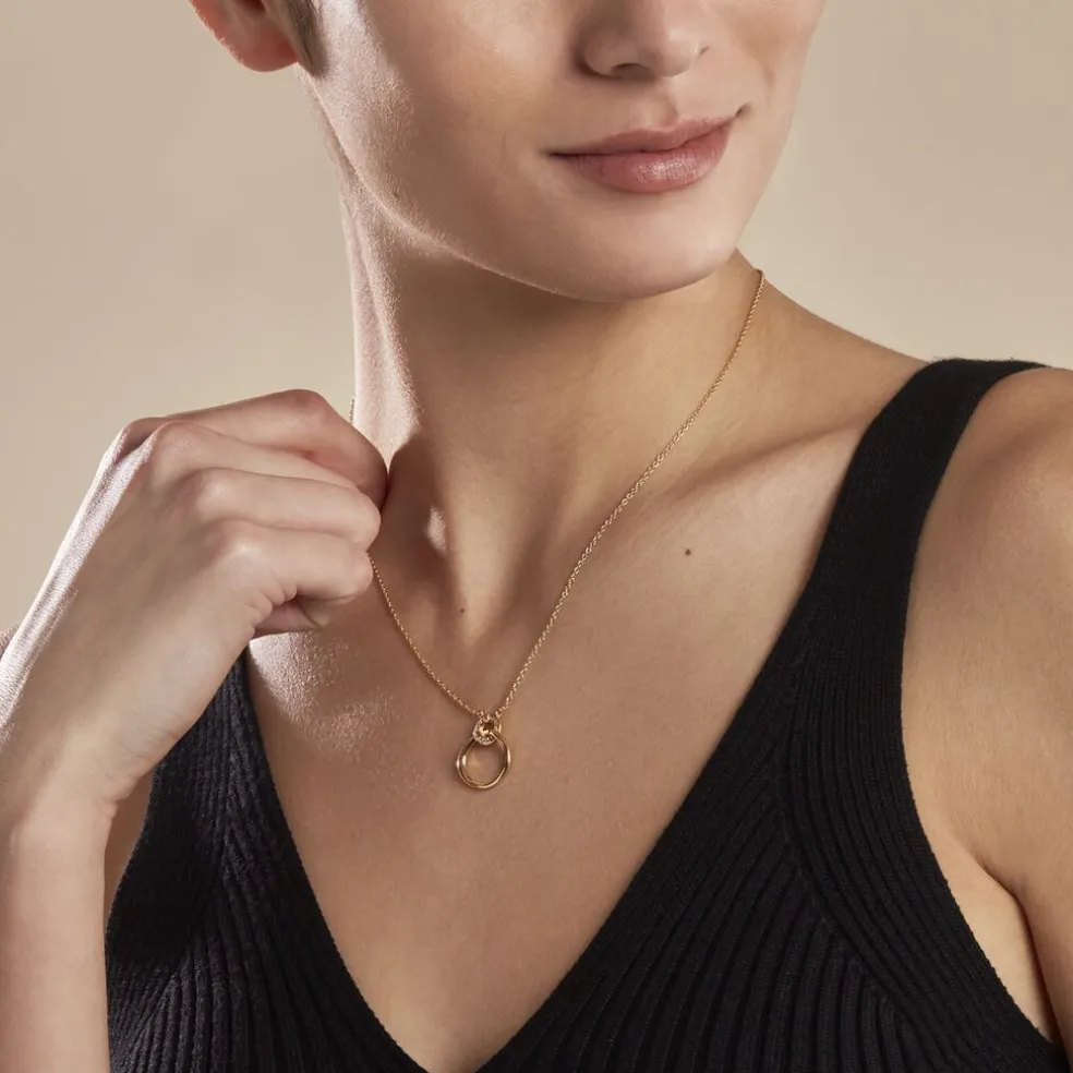 Collier Plaqué Or Essia Oxydes De Zirconium