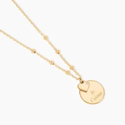 Collier Plaqué Or Fulvian Oxyde De Zirconium