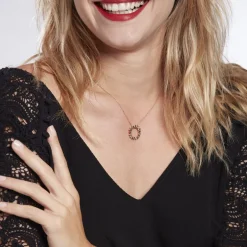 Collier Plaqué Or Jaune Ethem Pierres Multicolores