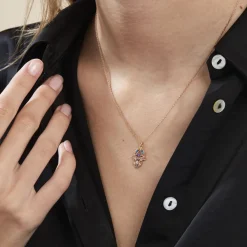 Collier Plaqué Or Jaune Eumelia Oxydes De Zirconium