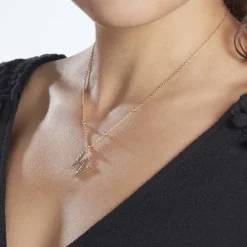 Collier Plaqué Or Jaune Lettra