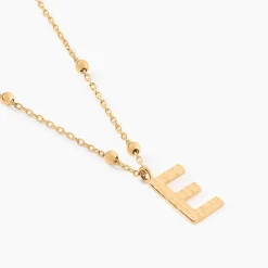 Collier Plaqué Or Jaune Lettra