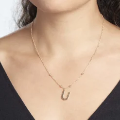 Collier Plaqué Or Jaune Lettra