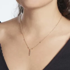 Collier Plaqué Or Jaune Lettra