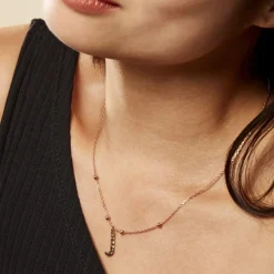 Collier Plaqué Or Jaune Lettra