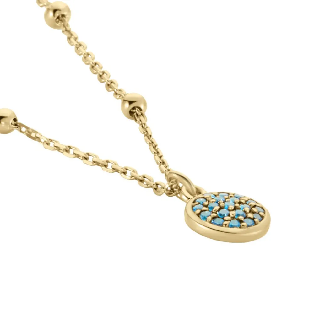 Collier Plaqué Or Jaune Mikayla Oxydes De Zirconium