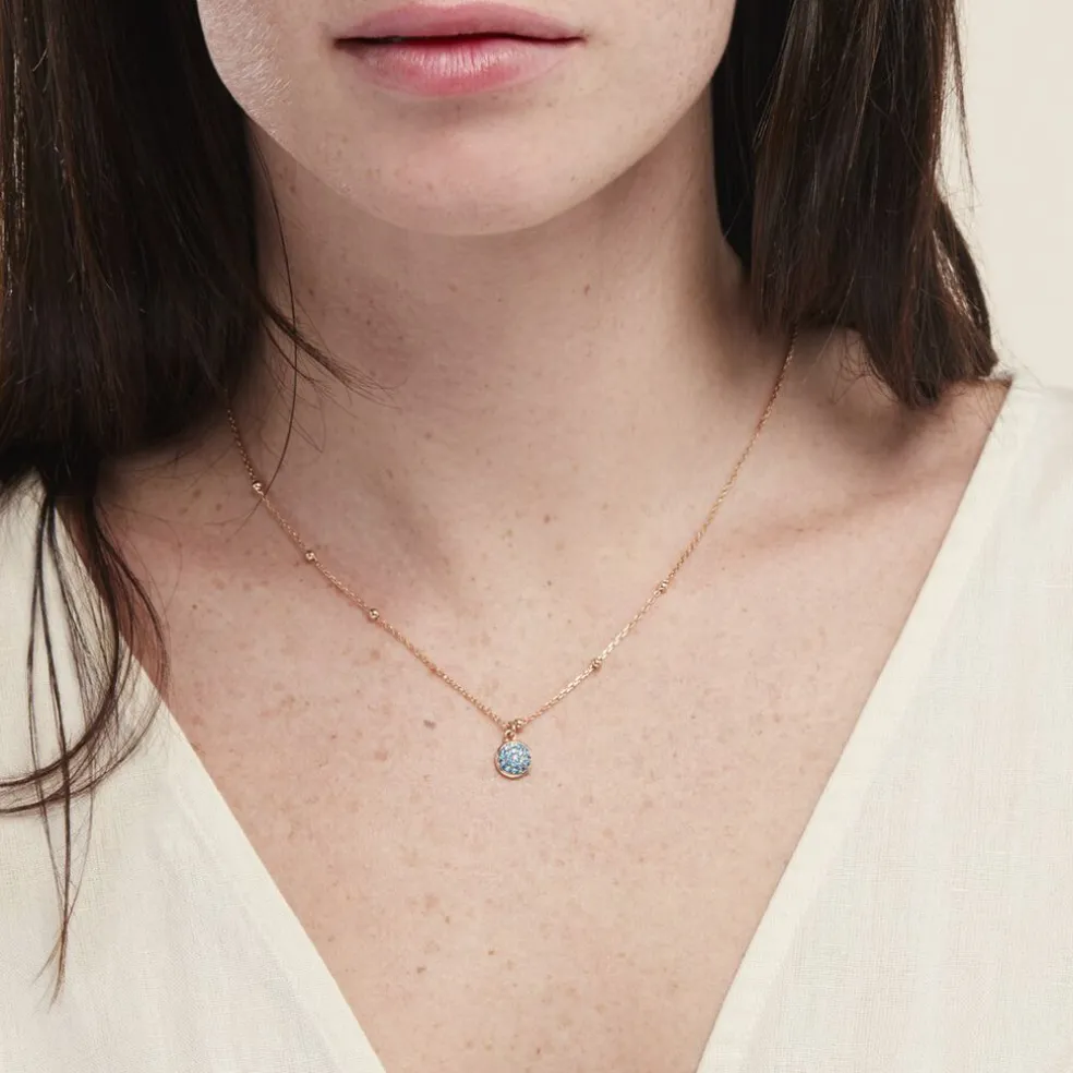 Collier Plaqué Or Jaune Mikayla Oxydes De Zirconium