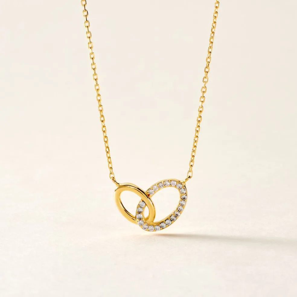 Collier Plaqué Or Kimberlie Oxydes De Zirconium