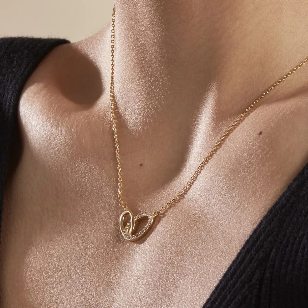 Collier Plaqué Or Kimberlie Oxydes De Zirconium