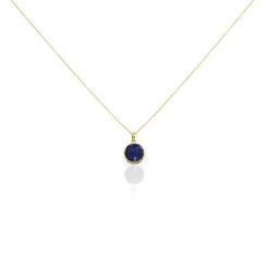 Collier Plaqué Or Neassa Sodalite