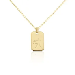 Collier Plaqué Or Quintien