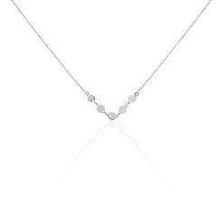 Collier Poenui Argent Blanc