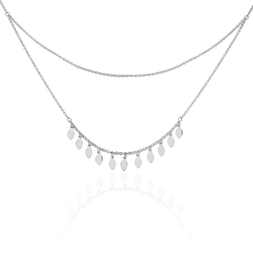 Collier Polyna Argent Blanc