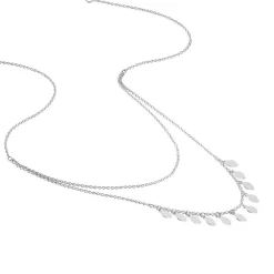 Collier Polyna Argent Blanc