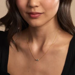 Collier Printemps Précieux Or Jaune Topaze Améthyste