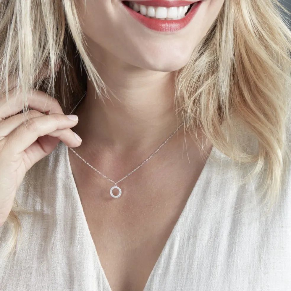 Collier Prisco Argent Oxyde De Zirconium