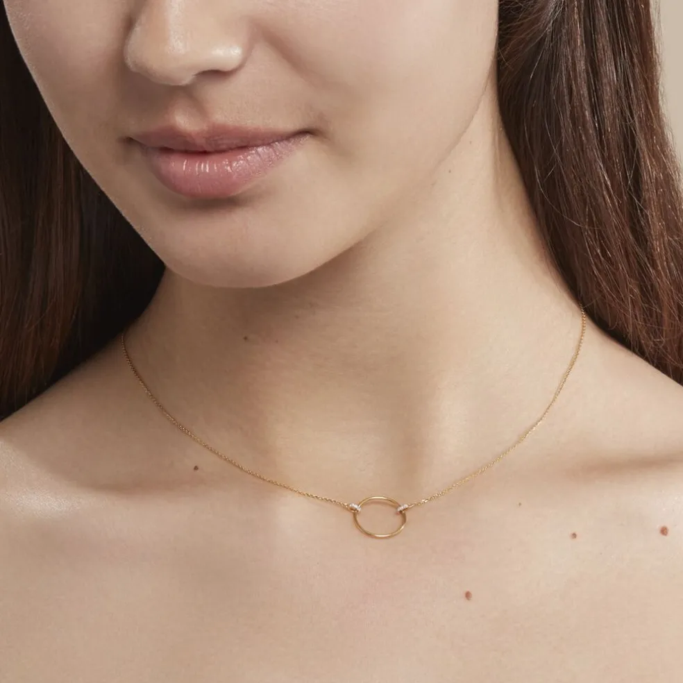 Collier Proserpine Or Jaune Diamant