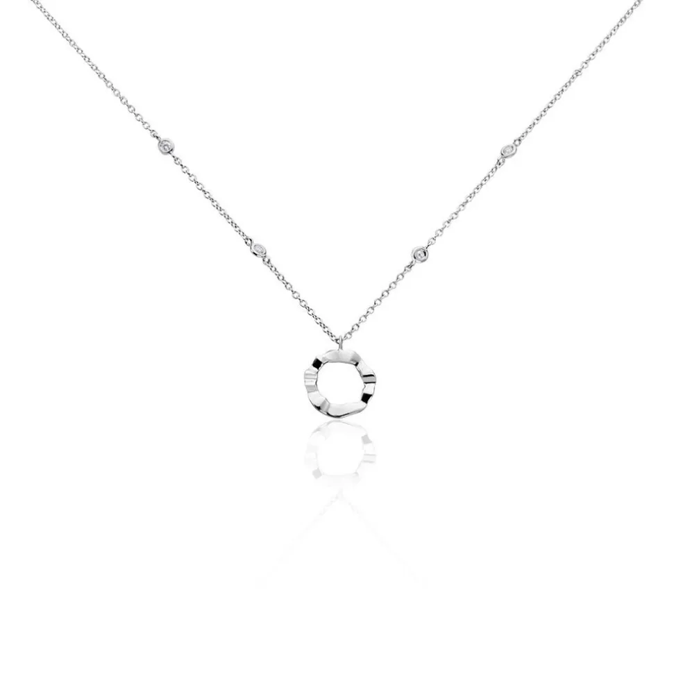 Collier Prot Argent Oxyde De Zirconium