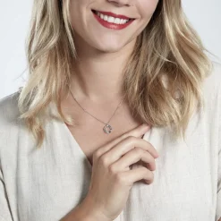 Collier Prot Argent Oxyde De Zirconium