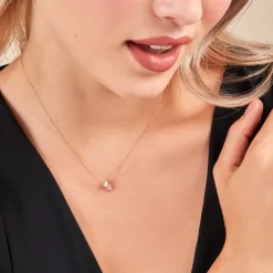 Collier Ptolema Or Jaune Diamant Synthétique