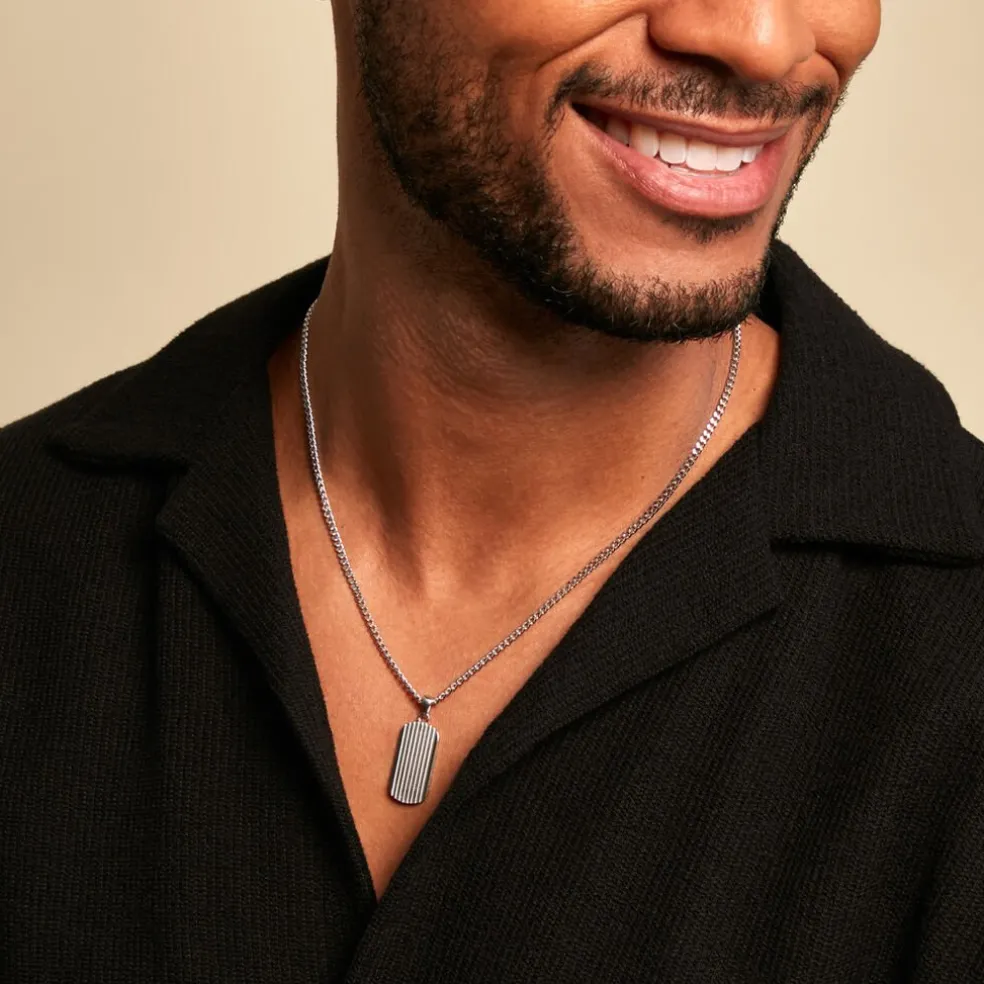 Collier Pulse Argent Blanc