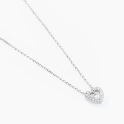 Collier Purete Or Blanc Diamant