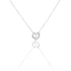 Collier Purete Or Blanc Diamant