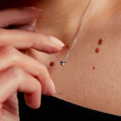 Collier Purete Or Blanc Diamant