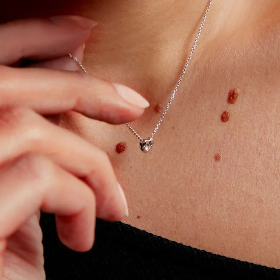 Collier Purete Or Blanc Diamant