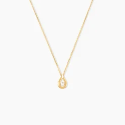 Collier Purete Or Jaune Diamant