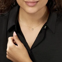 Collier Purete Or Jaune Diamant