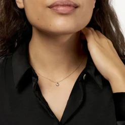 Collier Purete Or Jaune Diamant