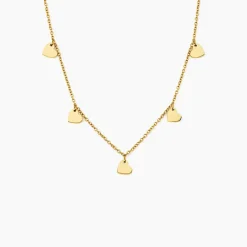 Collier Querida Pampilles Acier Jaune