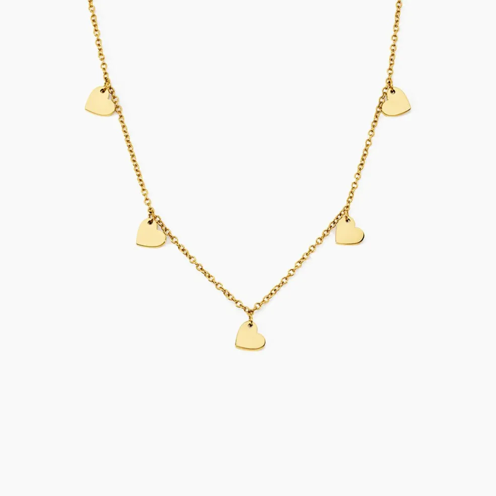 Collier Querida Pampilles Acier Jaune