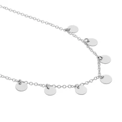 Collier Ragavi Argent Blanc
