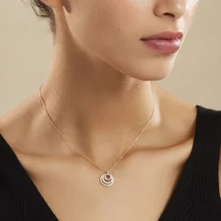 Collier Rama Or Tricolore Oxyde De Zirconium