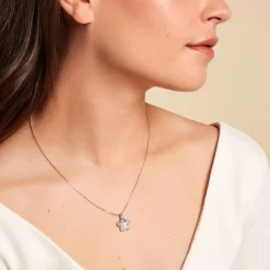 Collier Reem Argent Blanc Oxyde De Zirconium