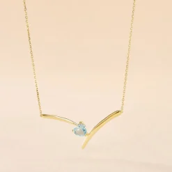 Collier Renaldine Or Jaune Topaze