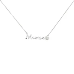 Collier Rera Argent Blanc Oxyde De Zirconium