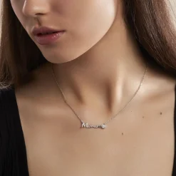 Collier Rera Argent Blanc Oxyde De Zirconium