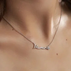 Collier Rera Argent Blanc Oxyde De Zirconium