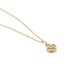 Collier Rhosyn Plaqué Or Jaune Oxyde De Zirconium