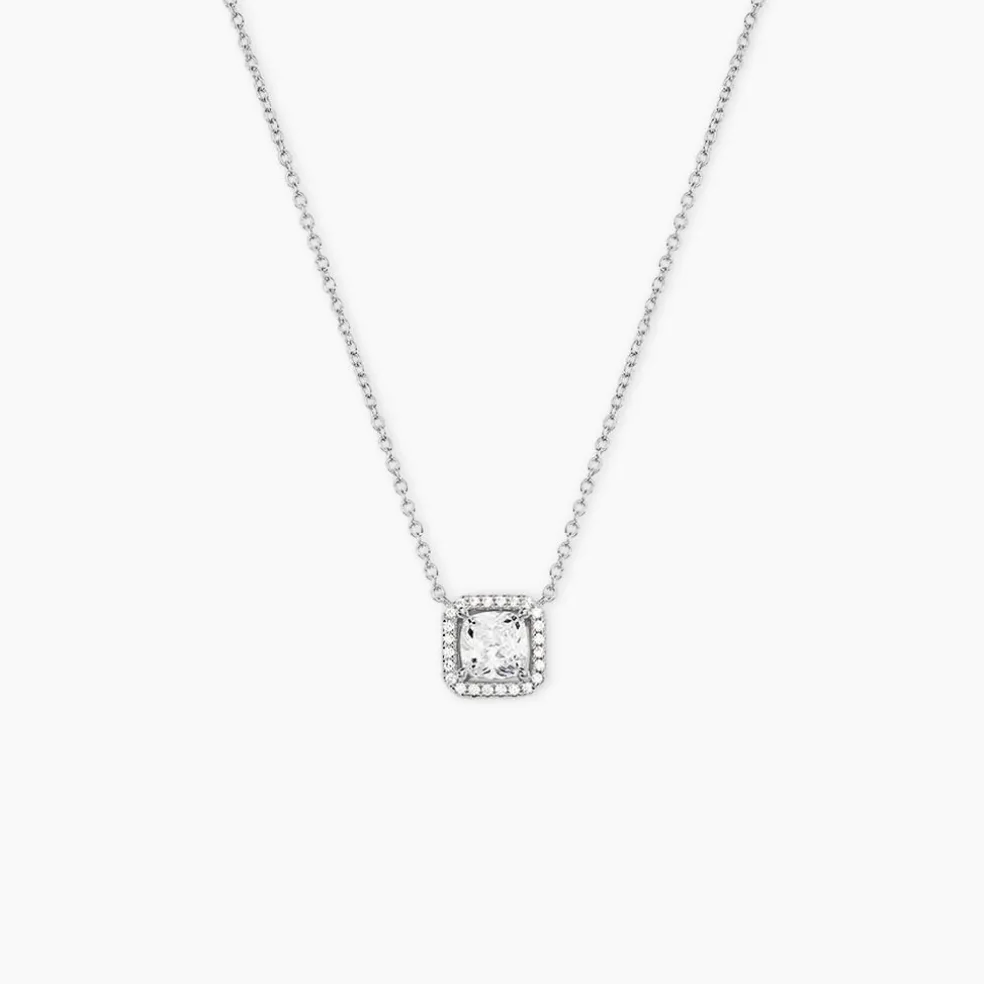 Collier Rio Argent Blanc Oxyde De Zirconium