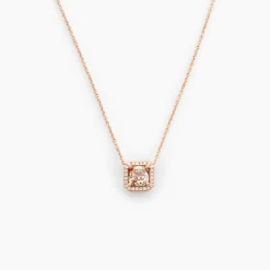 Collier Rio Argent Rose Oxyde De Zirconium