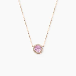 Collier Rio Copacabana Argent Rose Oxyde De Zirconium