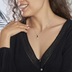 Collier Robinson Argent Oxydes De Zirconium