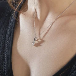 Collier Robinson Argent Oxydes De Zirconium