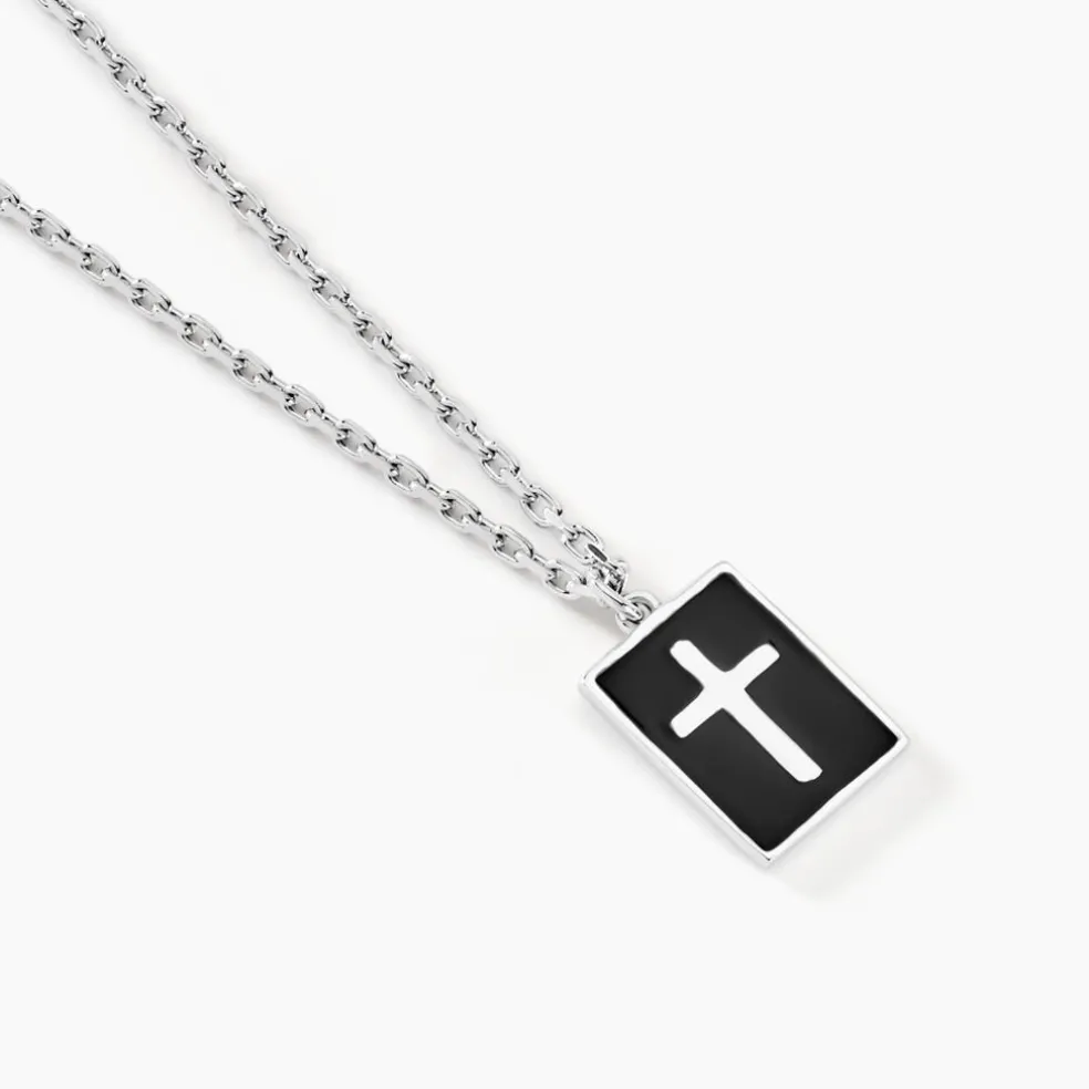 Collier Romaji Argent Blanc