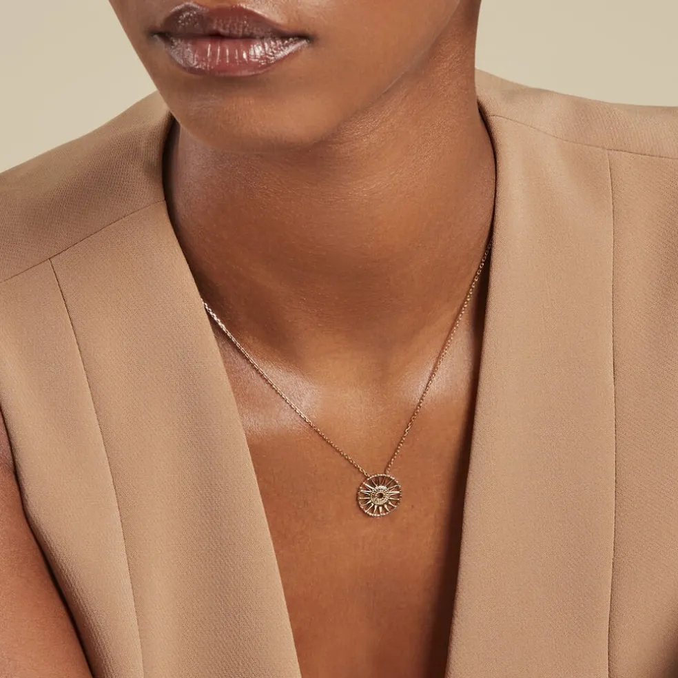 Collier Rosae Plaque Or Jaune